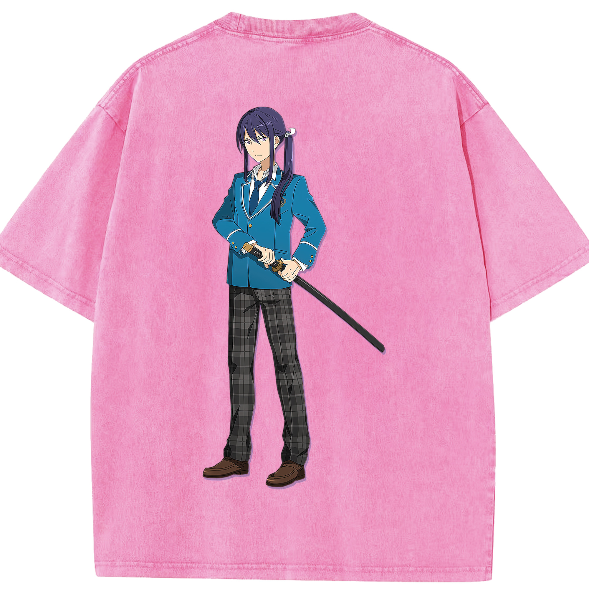 （画像用） あんさんぶるスターズ! Ensemble Stars 綿100% ヴィンテージ風 半袖Tシャツ（背面プリント）